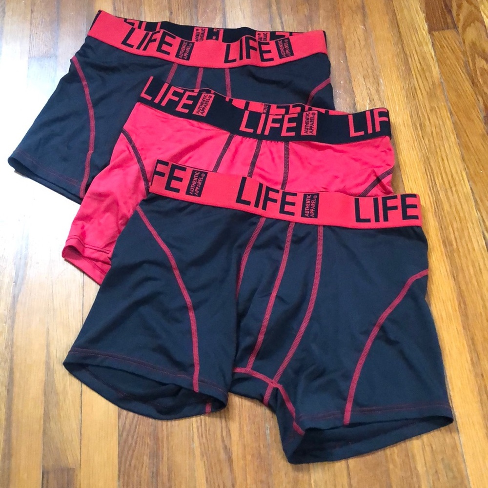 3 pair of boxer briefs